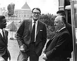 Gregory Peck and Alfred Hitchcock